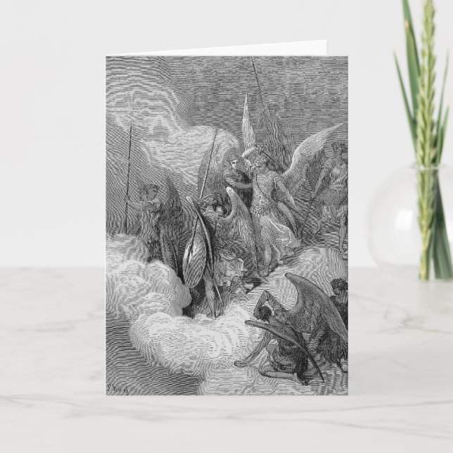 Cartão Abdiel ataca a satã (Frente)