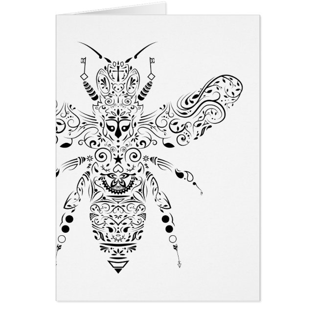 Cartão abelha de beleza (Frente)