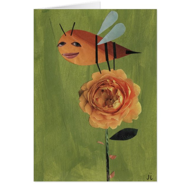 Cartão abelha de sorriso (Frente)