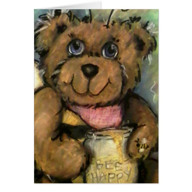 Cartão Abelha feliz (Frente)