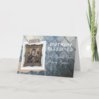 Cartão Abençoações de aniversário! Deus Te Conceda Muitos