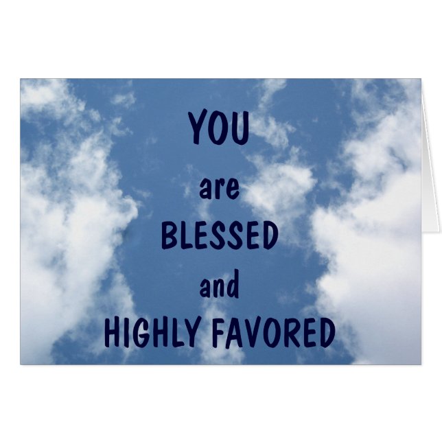 Cartão Abençoado_ (Frente Horizontal)