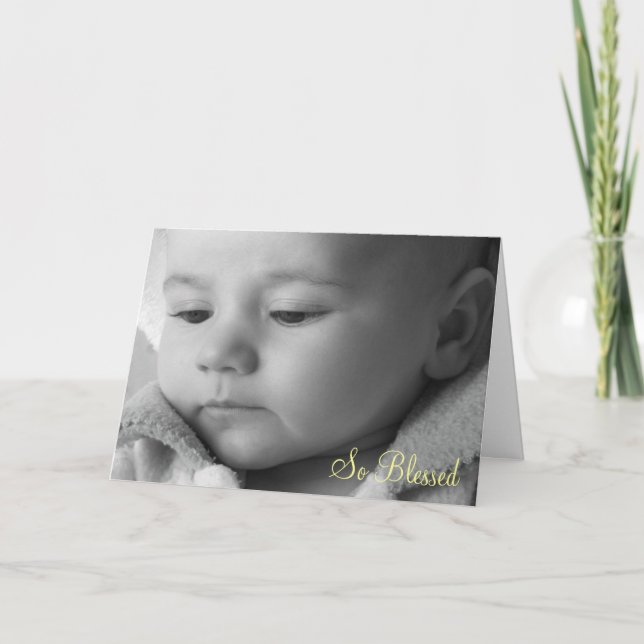 Cartão Abençoado assim (Frente)