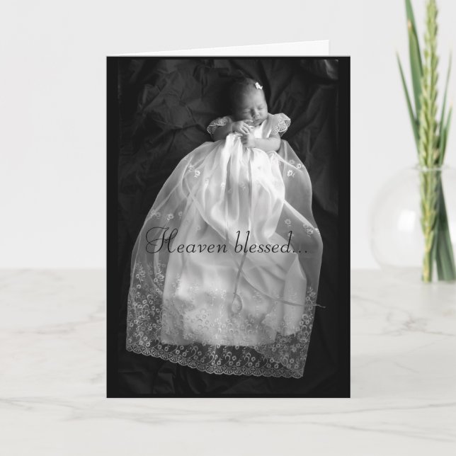 Cartão abençoado céu do bebê (Frente)