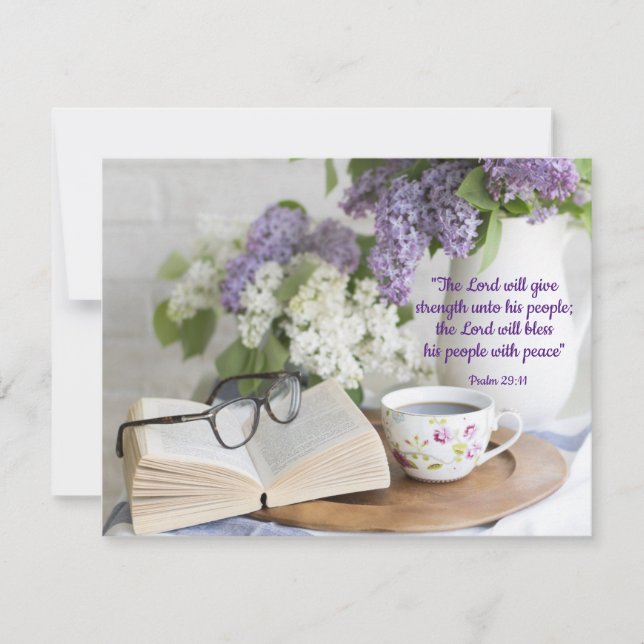 Cartão Abençoado com a Paz (Frente)