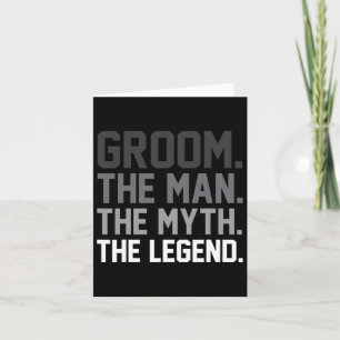 Cartão Abençoe O Homem O Mito O Casamento Engraçado Da Le