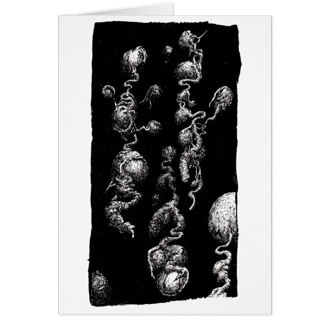 Cartão Aberrações flutuantes, (Frente)