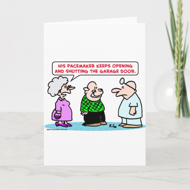 Cartão aberto da porta da garagem do pacemaker fechado (Frente)