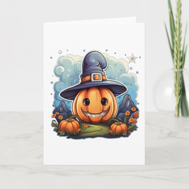 Cartão Abóbora de mago  (Frente)