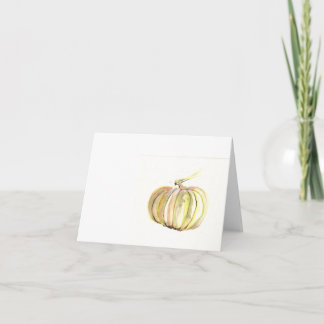 Cartão abóbora de outono