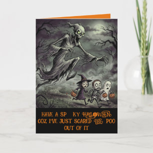 Cartão Abóboras Feliz Halloween