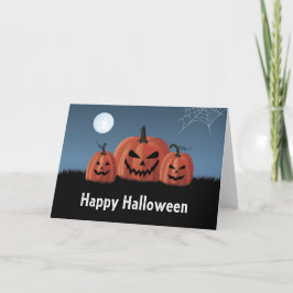 Cartão Abóboras Halloween