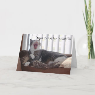 Cartão "Abra e diga "AHHHH"!!!