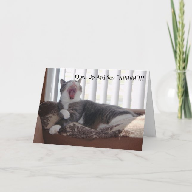 Cartão "Abra e diga "AHHHH"!!! (Frente)