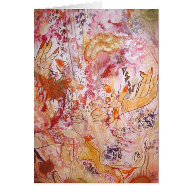 Cartão "Abra ocupado " (Frente)