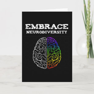 Cartão Abraçar a Neurodiversidade Autismo Adhd Asd Braço