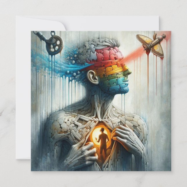 Cartão Abrace suas feridas (Frente)