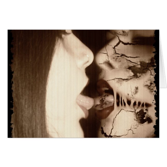 Cartão Abraço de queda (Frente horizontal)