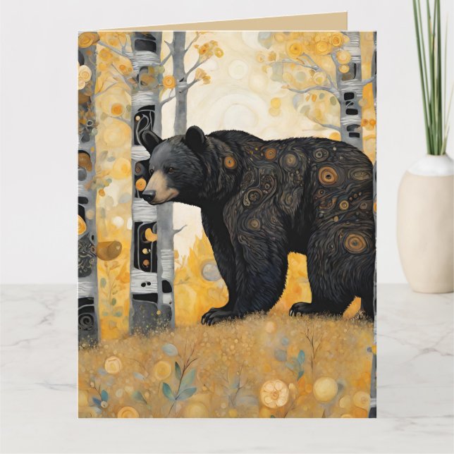 Cartão Abraço de Urso Fofo Pensando em Você (Frente)