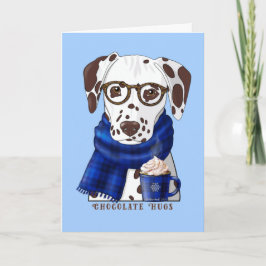 Cartão Abraços de Chocolate Dalmático