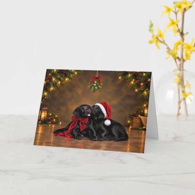 Cartão Abraços de Natal (Flor Amarela)