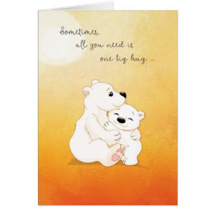 Cartão Abraços De Urso Para Você