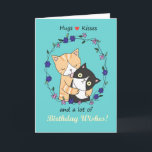Cartão Abraços e beijos e muitos aniversários querem um g<br><div class="desc">De piadas bobos a declarações românticas sérias, o compro MiKa Art Zazzle tem algo para todos. Canadiana, presentes japoneses, joias, capas para dispositivos eletrônicos, botões divertidos, canecas, ornamentos, cartões e posters... Por favor, leve um tempo e olhe ao redor. Pode até achar algo que não sabia que queria! Estou curioso...</div>