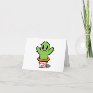 Cartão Abraços Gratuitos - Placa de VAZIO Humor Engraçado