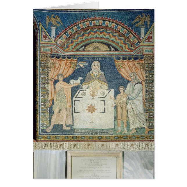 Cartão Abraham, Isaac e Melchisedech (Frente)