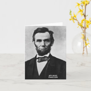 Cartão Abraham Lincoln - Com Malice em direção a nenhuma