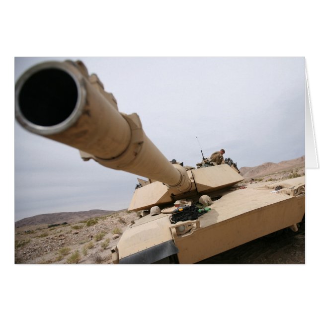 Cartão Abrams USMC M1 (Frente Horizontal)