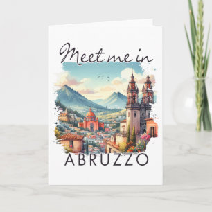 Cartão Abruzzo Itália Viagem Abruzzo Viajando Encontre-me