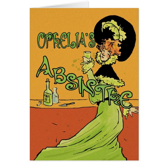 Cartão Absinthe 1890s Style (Frente)
