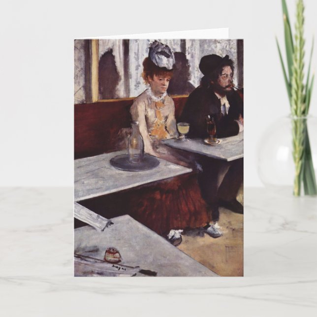 Cartão Absinthe - Edgar Degas - c1876 (Frente)