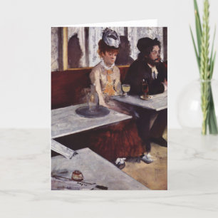 Cartão Absinthe - Edgar Degas - c1876