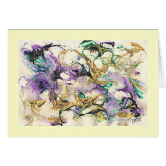 Cartão Abstracções do pavão (cartão)