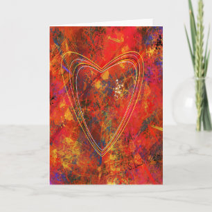 Cartão Abstract Love Greeting Card