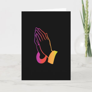 Cartão Abstract Praying Hands Illustration