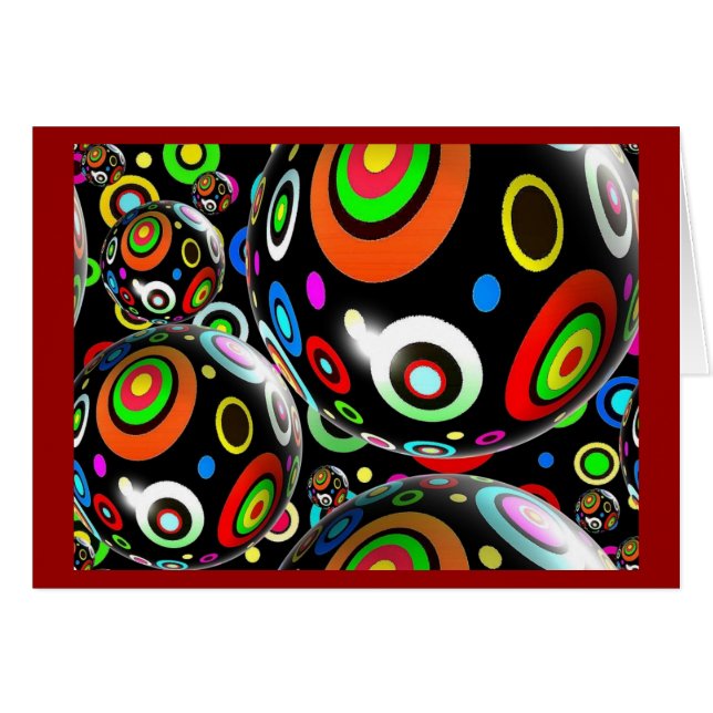 Cartão Abstrato Art (Frente Horizontal)