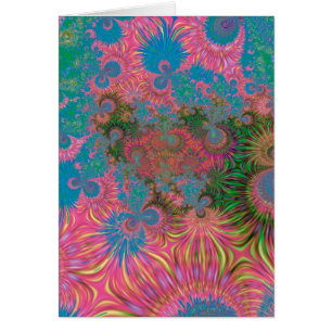 Cartão Abstrato Art Corals