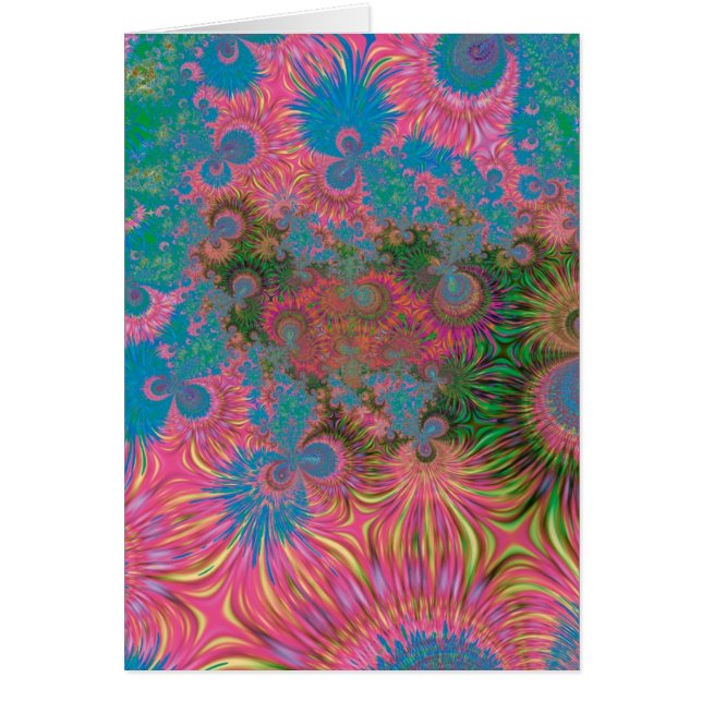 Cartão Abstrato Art Corals (Frente)