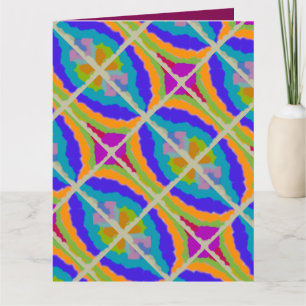 CARTÃO ABSTRATO-ART MISTY BLUE E CLOUDDY DREAM CARAMEL