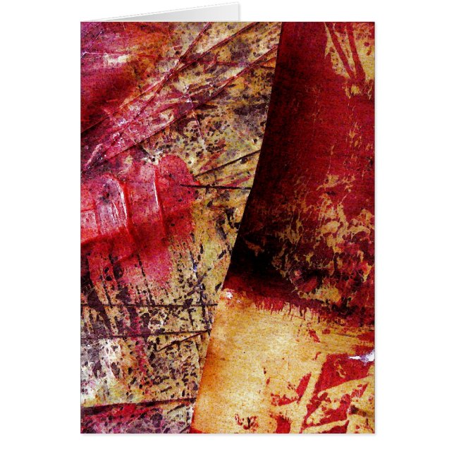 Cartão Abstrato-Art original - Abstrato de pintura (Frente)