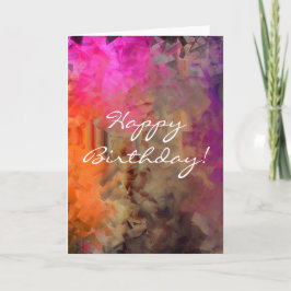 Cartão Abstrato Birthday