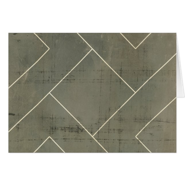 Cartão Abstrato Blueprint com Formas Geométricas (Frente Horizontal)