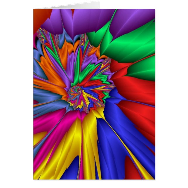 Cartão Abstrato brilhante (Frente)