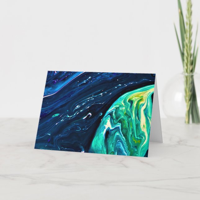 Cartão Abstrato Color Study 105, placa (Frente)