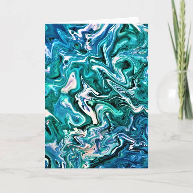 Cartão Abstrato Color Study 119, placa (Frente)