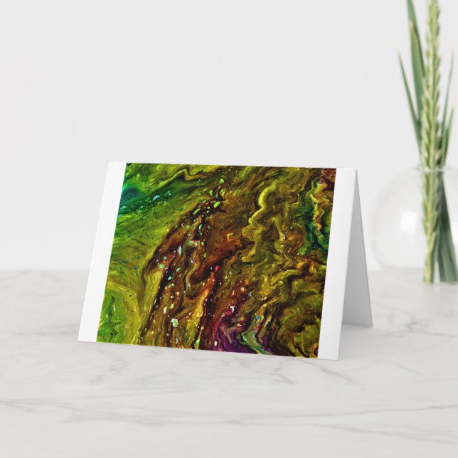 Cartão Abstrato Color Study 11, placa (Frente)