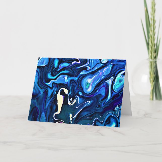 Cartão Abstrato Color Study 122, placa (Frente)